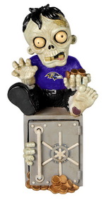 Picture of Baltimore Ravens Zombie Figurine Bank