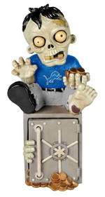 Picture of Detroit Lions Zombie Figurine Bank