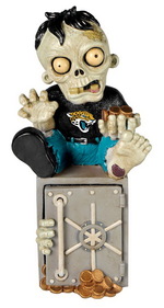 Jacksonville Jaguars Zombie Figurine Bank