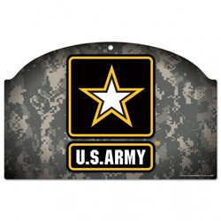 Picture of US Army Camo Sign 11x17 Wood