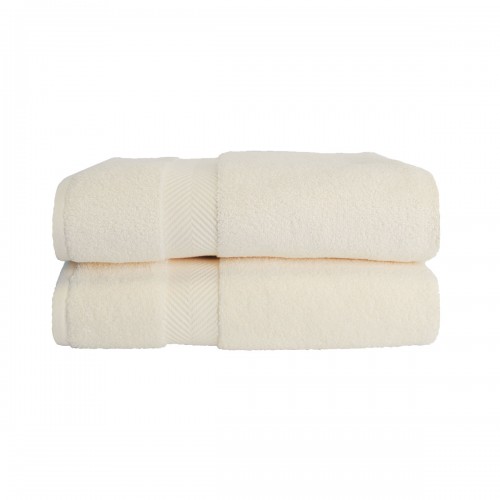 Picture of Superior ZT BTOWEL IV Zero Twist Cotton Bath Towel Set - Ivory- 2 Pieces