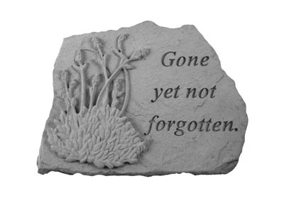 Gone Yet Not Forgotten Memorial Stone, Lavender