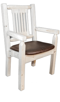 Picture of Montana Woodworks MWHCCASCNSADD Homestead Collection Captains Chair- Saddle Pattern