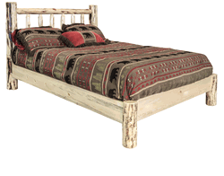 Picture of Montana Woodworks MWPBFV Full Platform Bed- Clear Lacquer Finish