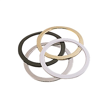 Nora Lighting NOR-30B 0.87 in. Black Designer Plastic Oversize Ring For 6 in. Trim