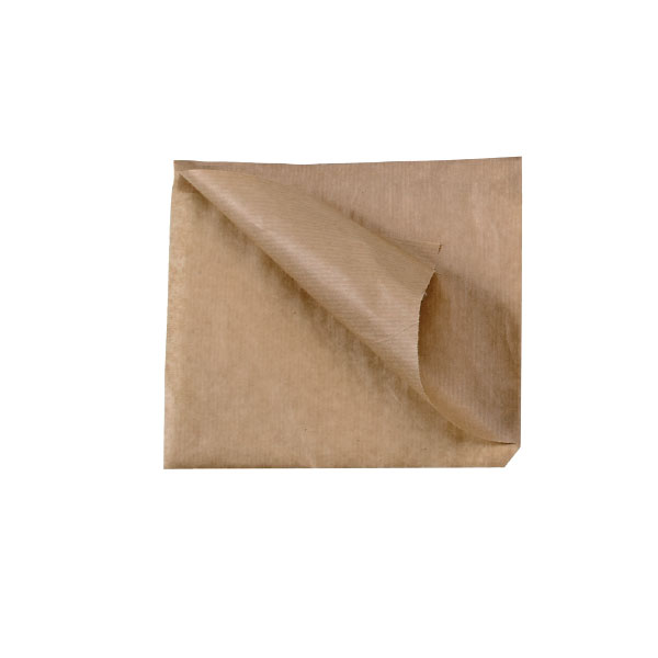 9.4 x 9.4 in. Brown Kraft Fryer Bag