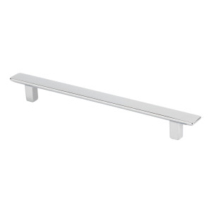 s 128 mm. Thin Rectangular Pull - Bright Chrome