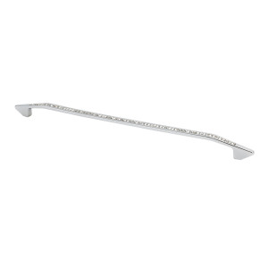 s 320 mm. Modern Bow Pull - With Crystals Bright Chrome