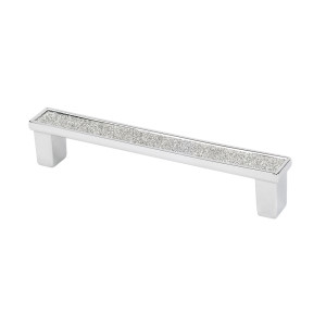 s M2903B.96CRLSIL 96 mm. Sparkling Crystal Pull - Bright Chrome
