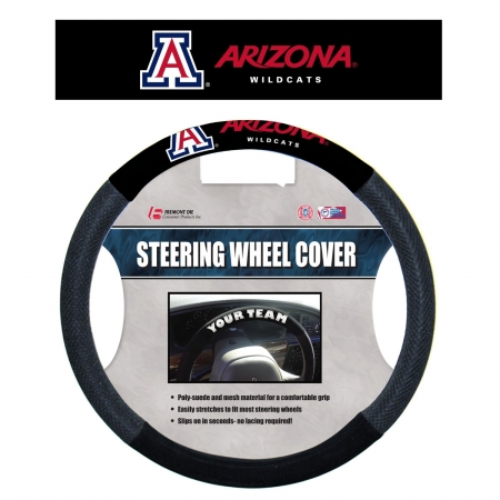 Picture of Fremont Die 58503 Arizona Wildcats - Poly-Suede Steering Wheel Cover