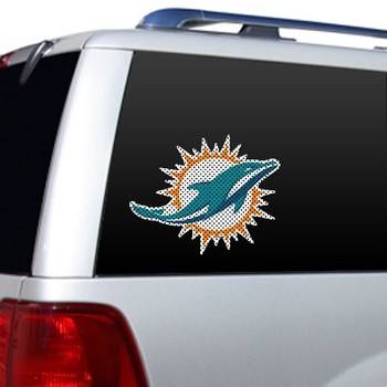 Fremont Die 46137 Miami Dolphins - Diecut Window Film