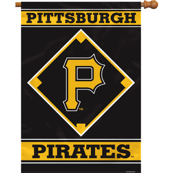 Picture of Fremont Die 64623B Pittsburgh Pirates - House Banner 28 x 40 in.