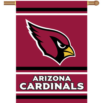 Picture of Fremont Die 94822B Arizona Cardinals Two Sided House Banner - 28 x 40 in.