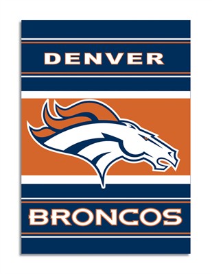 Picture of Fremont Die 94832B Denver Broncos Two Sided House Banner - 28 x 40 in.