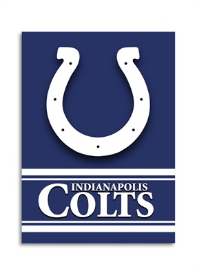 Picture of Fremont Die 94824B Indianapolis Colts Two Sided House Banner - 28 x 40 in.