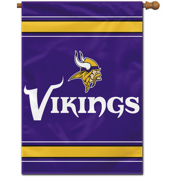 Picture of Fremont Die 94835B Minnesota Vikings Two Sided House Banner - 28 x 40 in.