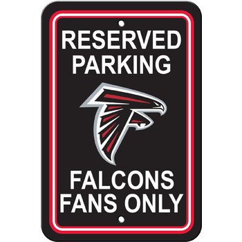 Picture of Fremont Die 90220 Atlanta Falcons Plastic Parking Sign - Reserved Parking