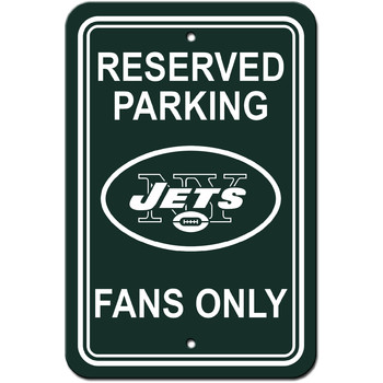 Fremont Die 90239 New York Jets Plastic Parking Sign - Reserved Parking