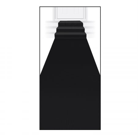 Picture of Beistle Company 50087-BK Black Carpet Runner - Black
