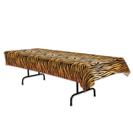 Picture of Beistle Company 54063 Tiger Print Tablecover