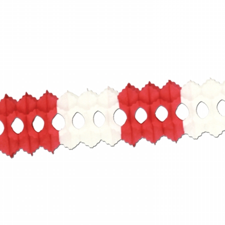 Picture of Beistle Company 55035-RW Arcade Garland - Red & White
