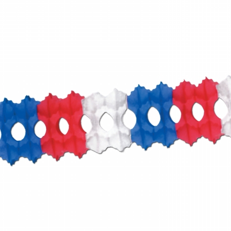Picture of Beistle Company 55035-RWB Arcade Garland - Red- White & Blue