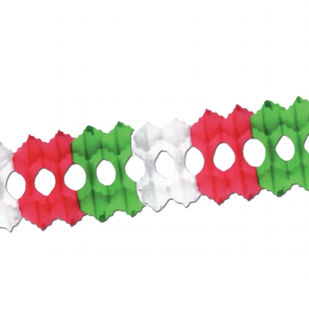 Picture of Beistle Company 55035-RWG Arcade Garland - Red- White & Green