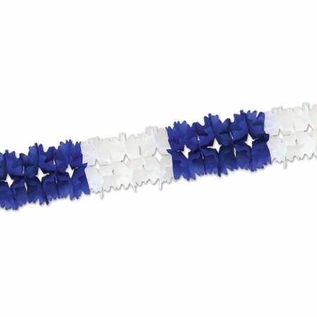Picture of Beistle Company 55180-BW Pageant Garland - Blue & White