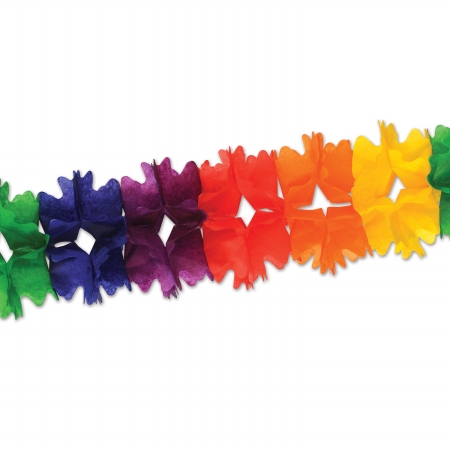 Picture of Beistle Company 55180-RB Pageant Garland - Rainbow