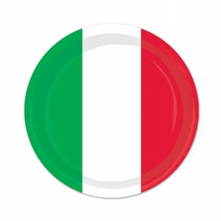 Picture of Beistle Company 58080 Fiesta Plates - Red- White & Green