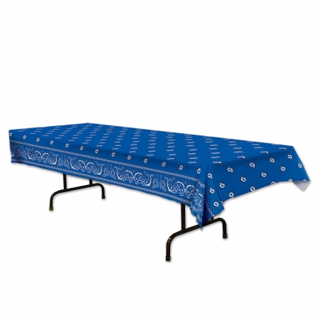 Picture of Beistle Company 59855-B Bandana Tablecover - Blue