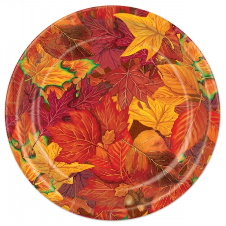 Picture of Beistle Company 90809 Fall Leaf Plates