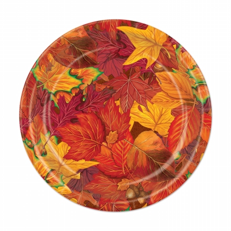Picture of Beistle Company 90810 Fall Leaf Plates