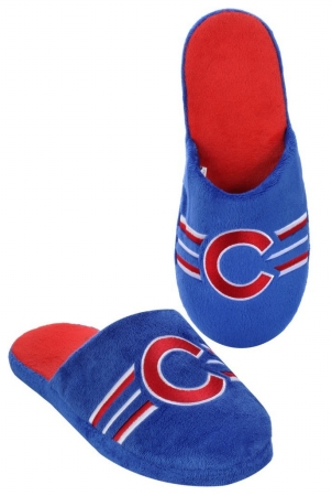 Picture of Chicago Cubs Slippers - Mens Stripe