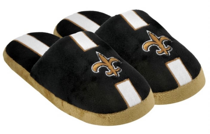 Picture of New Orleans Saints Slippers - Mens Stripe