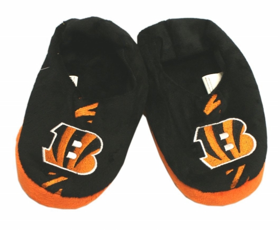 Cincinnati Bengals Slippers - Youth 4-7 Stripe