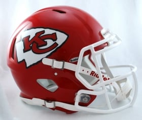 Kansas City Chiefs Helmet - Authentic Full Size Speed Style