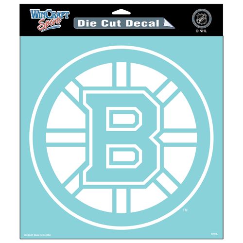 Picture of Boston Bruins Decal 8x8 Perfect Cut White Special Order