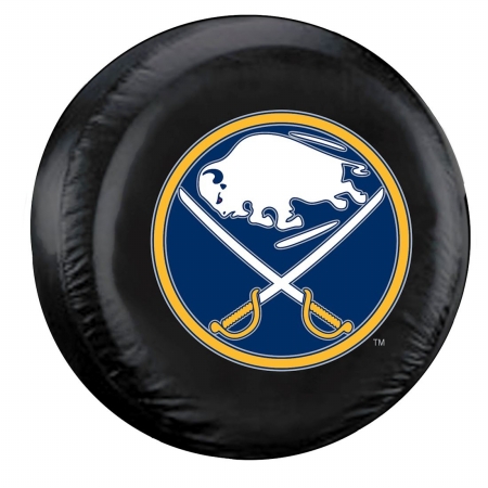 Picture of Buffalo Sabres Black Crossed Sabres Tire Cover - Standard Size