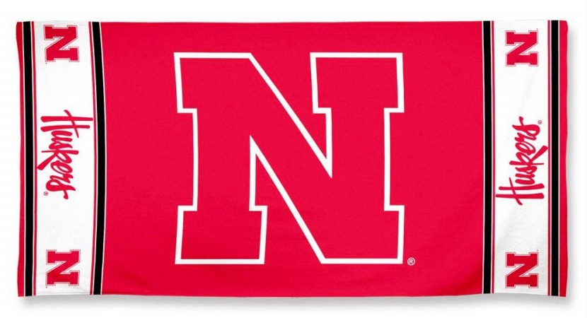 Nebraska Cornhuskers Towel 30x60 Beach Style