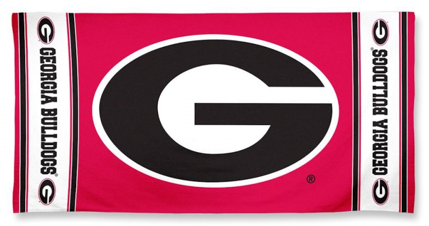 Picture of Georgia Bulldogs Towel 30x60 Beach Style