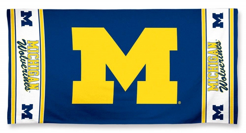 Michigan Wolverines Beach Towel