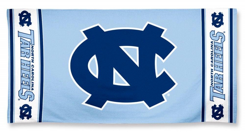 North Carolina Tar Heels Towel 30x60 Beach Style
