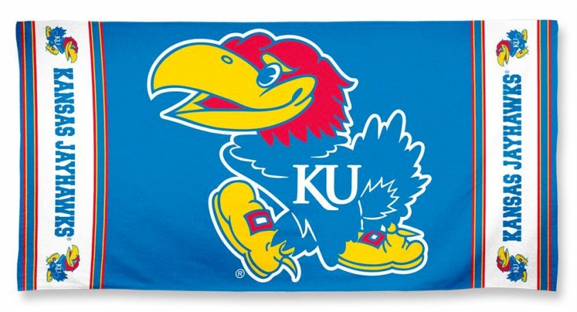 Kansas Jayhawks Towel 30x60 Beach Style