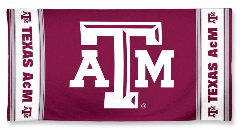 Texas A&M Aggies Towel 30x60 Beach Style