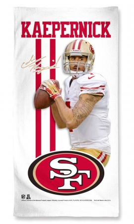 San Francisco 49ers Towel 30x60 Beach Style Colin Kaepernick Design