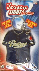 San Diego Padres Keychain - Jersey Keylight