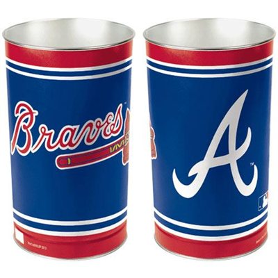Picture of Atlanta Braves Wastebasket 15 Inch