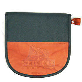 Picture of BYU Cougars Leather/Nylon Embossed CD Case