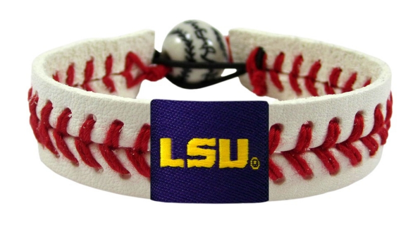 Picture of Gamewear 7731400156 LSU Tigers Classic Baseball Bracelet
